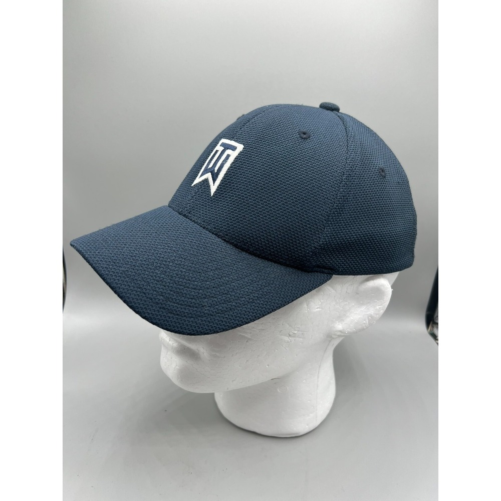 TIGER WOODS Golf Hat Navy Blue Mens One Size FlexiFit - Picture 4 of 14